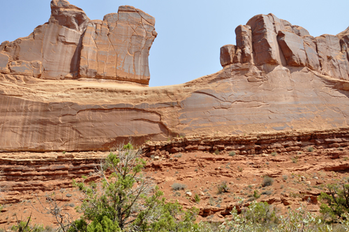 cliff at Arches National Park
